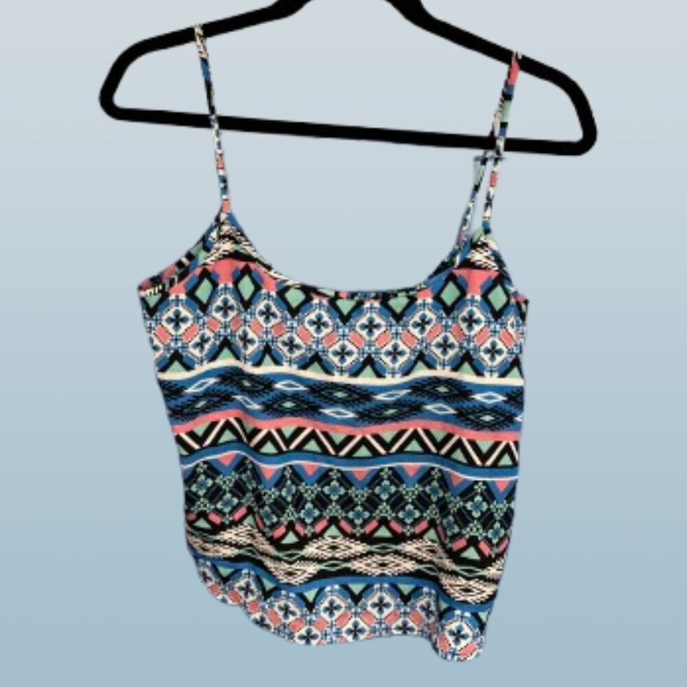 Ambiance Apparel Tank Top Open Back Size L